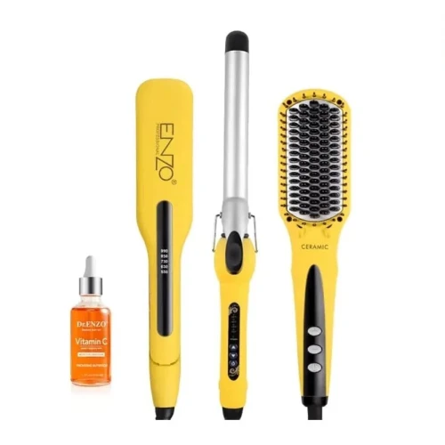 Pack Lisseur & Brosse & Boucleur 990F 50W ENZO EN-3955W