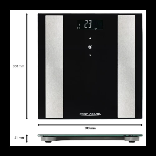 Pese personne 8 en 1 Proficare PC-PW 3007 FA Noir
