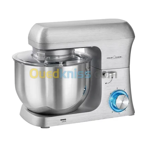 Robot Pétrin 3en1 Avec Bol en Inox 6L 1500W ProfiCook PC-KM 1188
