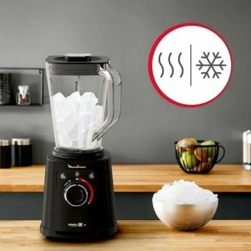 Blender Moulinex PerfectMix+ 1200W  Puissance Pro pour Glaces & Fruits Durs LM88A810