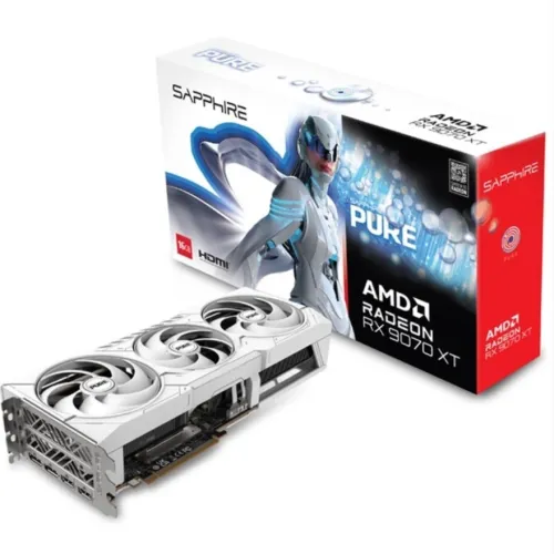 Sapphire Pure AMD Radeon RX 9070 XT 16GB GDDR6 sous blister