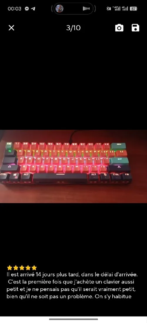 Clavier Mécanique Mucai Mka610b