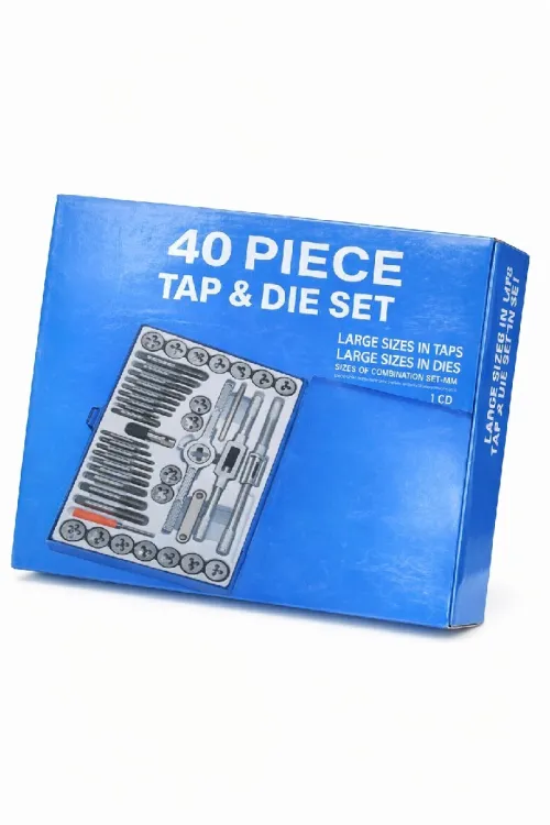 Jeu de tarauds et filières 40 pièces Kit complet filetage métal haute précision