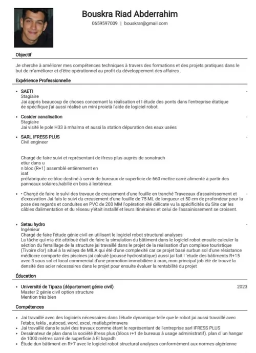 Ingénieur en génie civil 