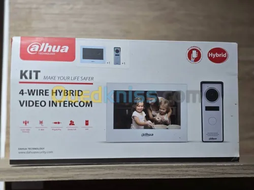 intercome visiophone interphone DAHUA  hybride KTH01 افتح عن بعج بالهاتف 