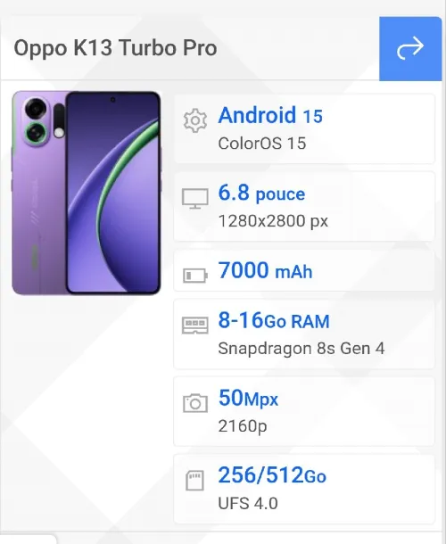 Oppo K13 turbo pro
