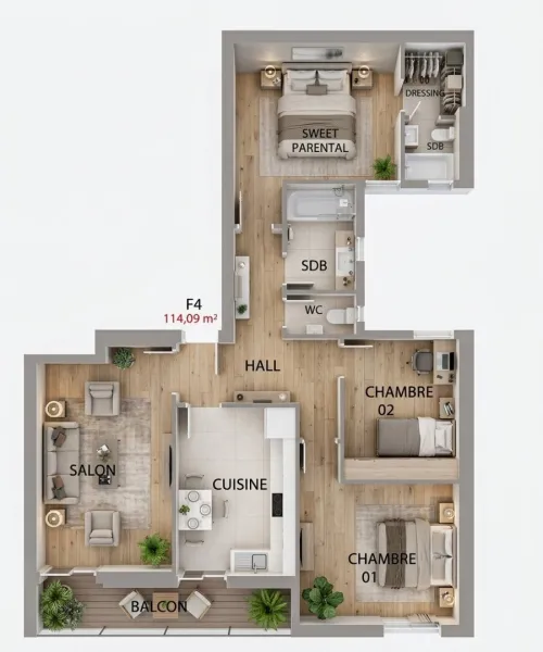 Vente Appartement F2 F3 F4 Oran Bir el djir