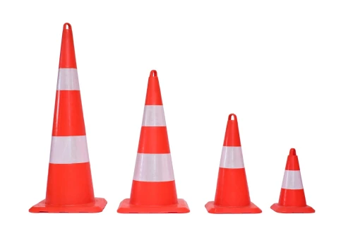 Cone de Signalisation  Orange Bleu Vert Jaune 