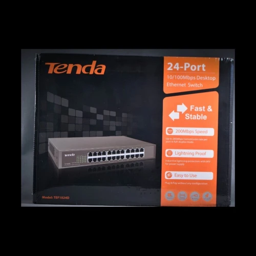 Switch Tenda 24 ports TEF1024D Ethernet 10/100Mbps 