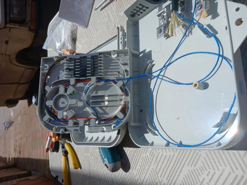 Installation de fibre optique 