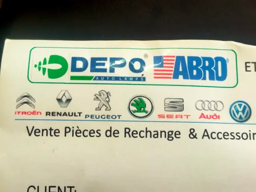 DEPO ABRO AUTO LAMP Carrosserie 