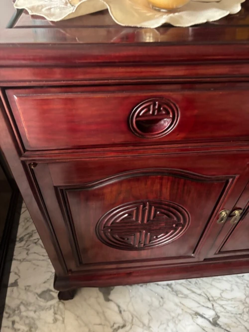 Salle à manger chinoise en bois de rose 