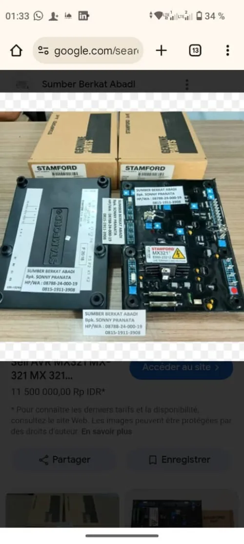 AVR MX321 Originale Stamford 