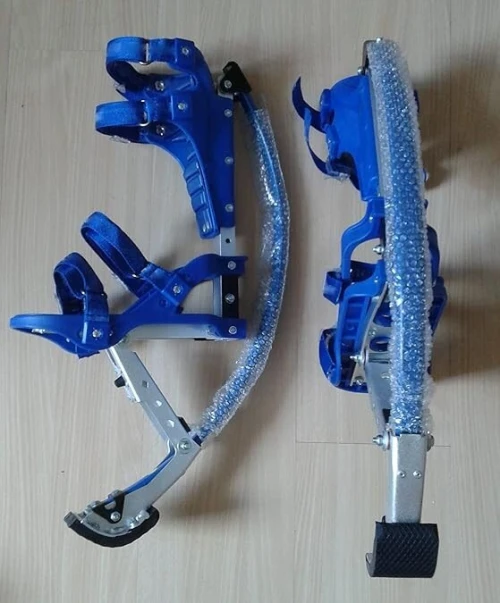 Kids/child Youth Kangaroo Shoes Jumping Stilts Fitness Exercise (88-132lbs/40-60kg) (Black) (blue)
