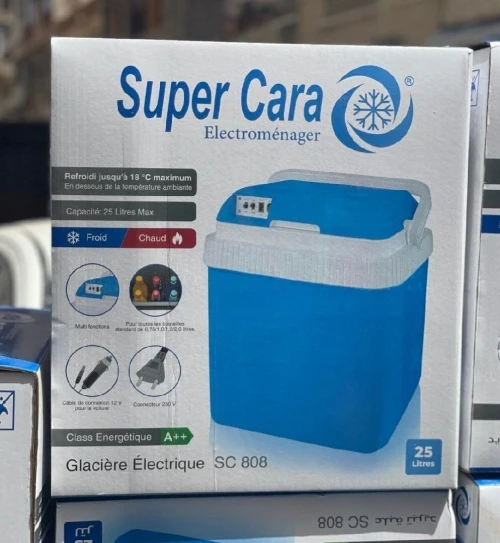حافظة تبريد كهربائية متنقلة 25 لتر | 12V / 220V Glacière Électrique Portable