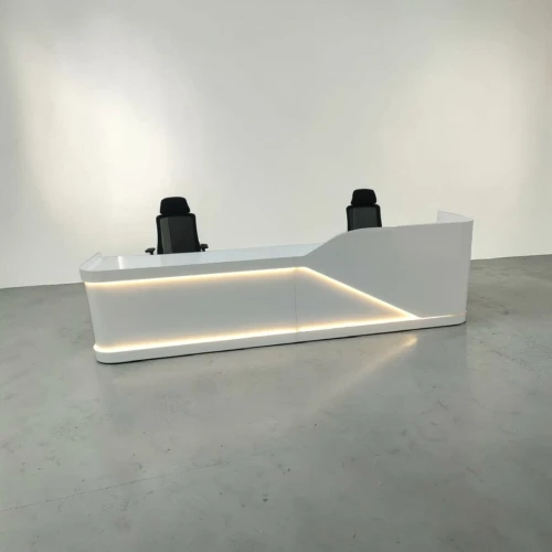 Gamme de mobilier de bureau blanche élégante