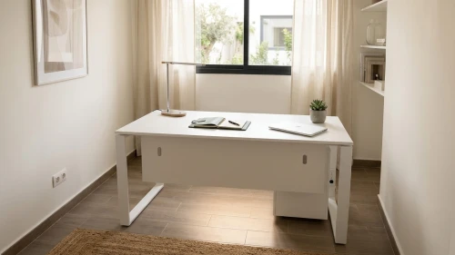 Gamme de mobilier de bureau blanche élégante