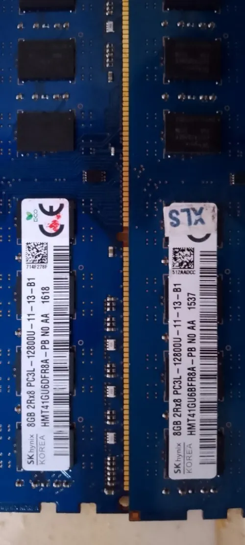 3x SK hynix 8G DDR3 PC3L 1600mhz