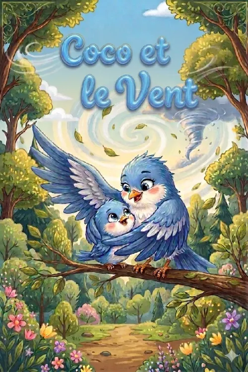 Koko et le vent histoire pour enfant avec trois langues