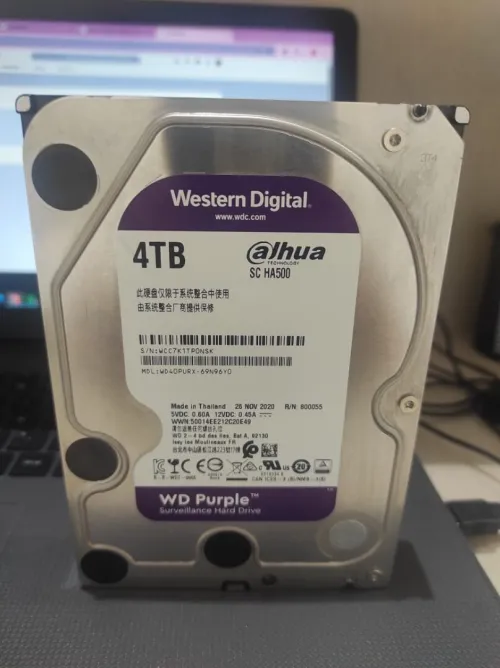 Disque dur surveillance WD Purple 4TB DVR NVR XVR Original