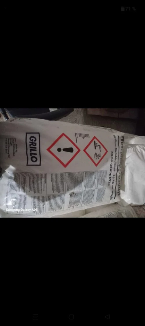 Metabisulfite de sodium E223