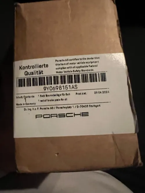 Plaquettes de frein original porsche cayenne