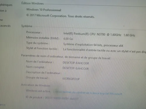 Pc Lenovo integré