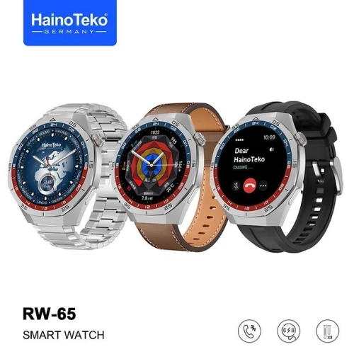 MONTRE HAINO TEKO GERMANY GT5 PRO RW-65 AVEC 03 BRACELETS DIFFERENTS
