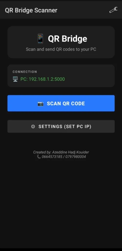 Application scanner QR / Code-Barres Wi-Fi pour PC | Solution Gestion de Stock