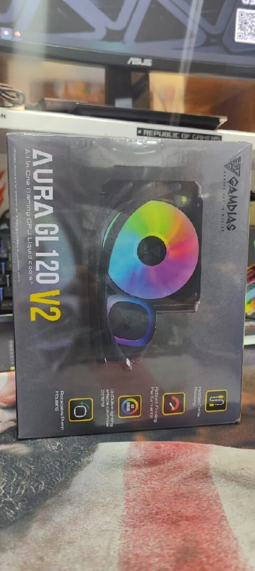 WATERCOOLING GAMDIAS AURA GL120 V2 BLACK RGB