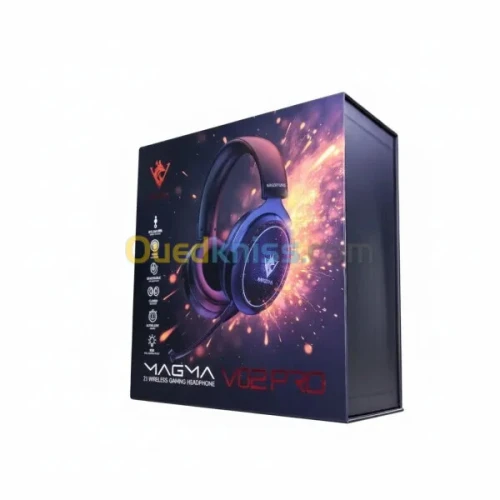 CASQUE MAGMA VALIVOX 02 PRO RGB 7.1 WIRELESS + BLUETOOTH couleur disponible black et white