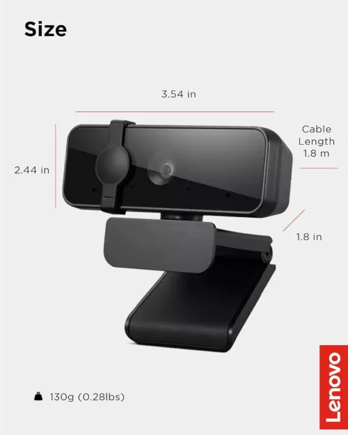  Lenovo Essential Full HD 1080P Webcam fhdwc300 Dual Microphone No Driver 1.8m 
