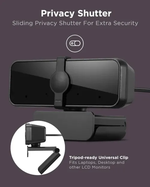  Lenovo Essential Full HD 1080P Webcam fhdwc300 Dual Microphone No Driver 1.8m 