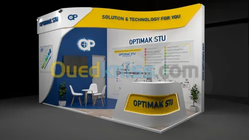 Design (conception 3d ) et Réalisation stands d'exposition, PLV, événements 