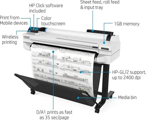 TRACEUR HP DESIGNJET T525 36 pouce sous emballage 