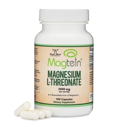 Double Wood Supplément de L thréonate de magnésium (Magtein) 2000 mg 100 capsules 