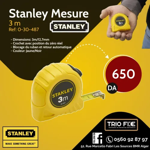 Stanley mesure 3m