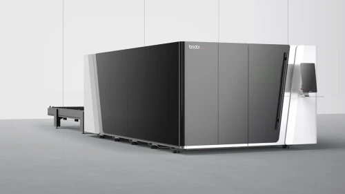 Decoupe Laser Bodor SYSTEME FERME AVEC CABINE ET TABLES DE CHARGEMEMENT ET DECHARGEMENT 
