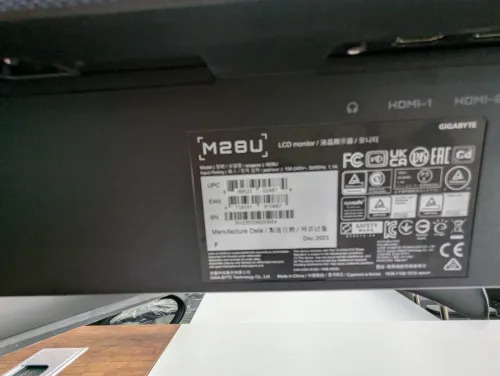 Mouniteur Gaming GIGABYTE M28U