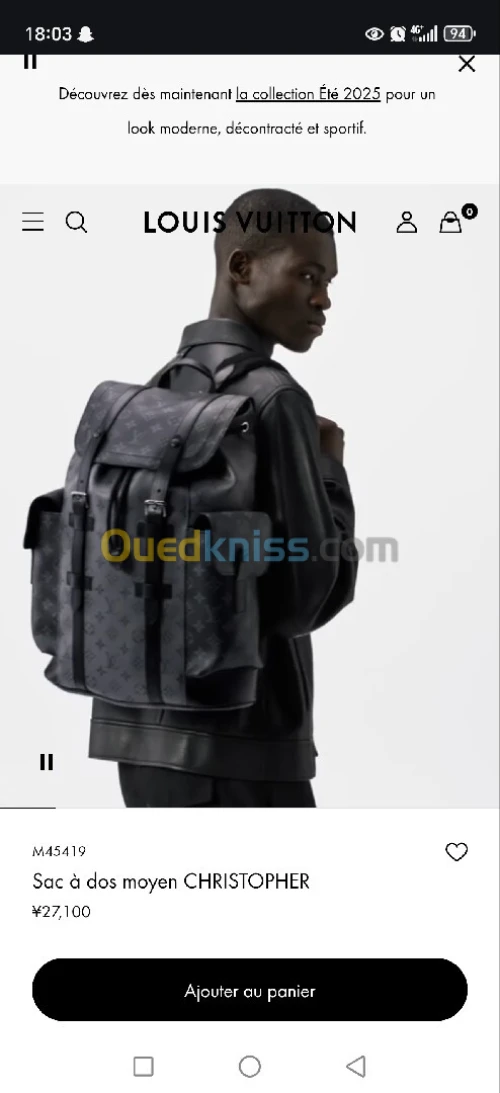 Sac à dos Louis Vuitton 
