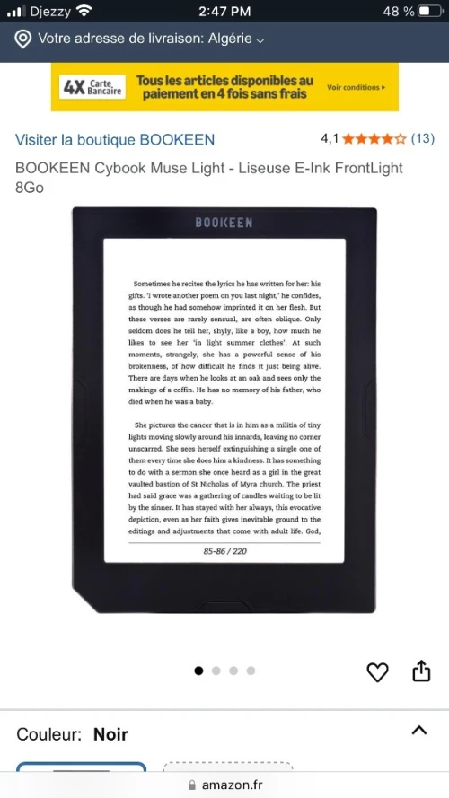 BOOKEEN Cybook Muse Light 