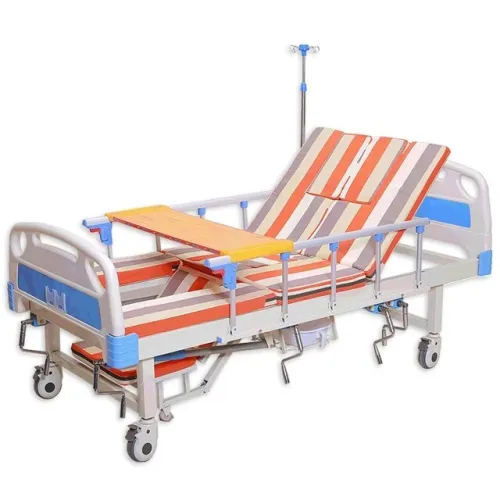 Lit d'hôpital médical Garde- robe manuel à 5 manivelles