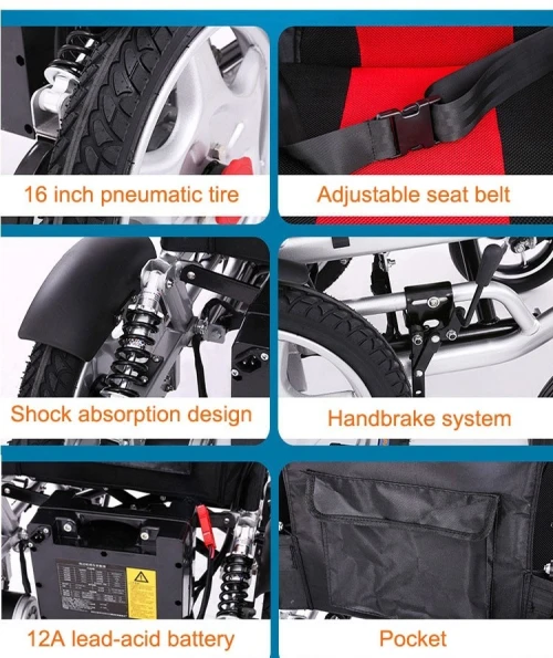 Fauteuil roulant électrique pliable EWC02
