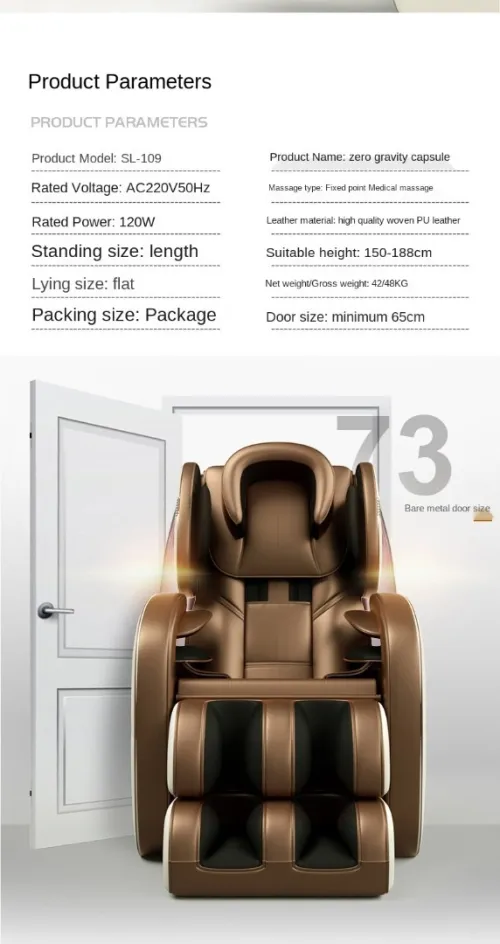 fauteuil de massage 4D domestique professionnel écran LCD