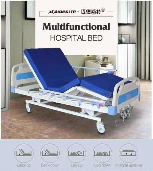 Lit médicalisée D'hôpital Manuelle et électrique multifonctions 