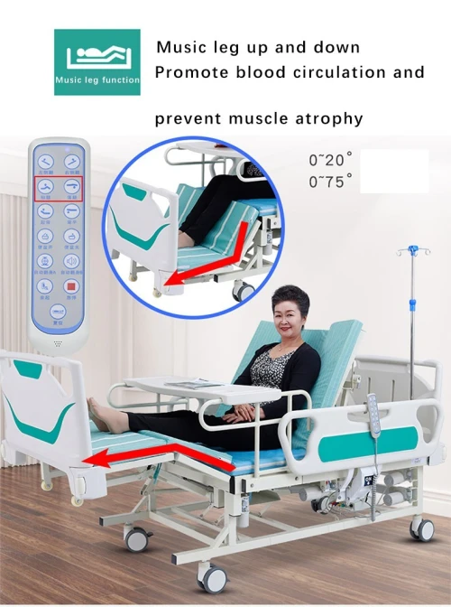 Lit médicalisé électrique multifonctions garde robe en ABS zava