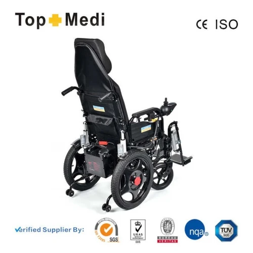 Fauteuil roulant inclinable automatique à dossier haut