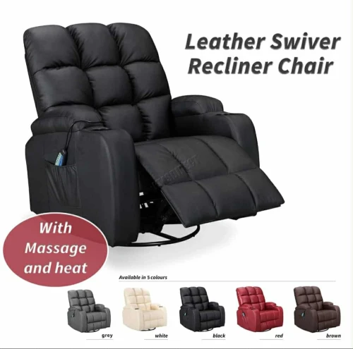 Fauteuil relax releveur électrique avec massage et chauffage dorsale 