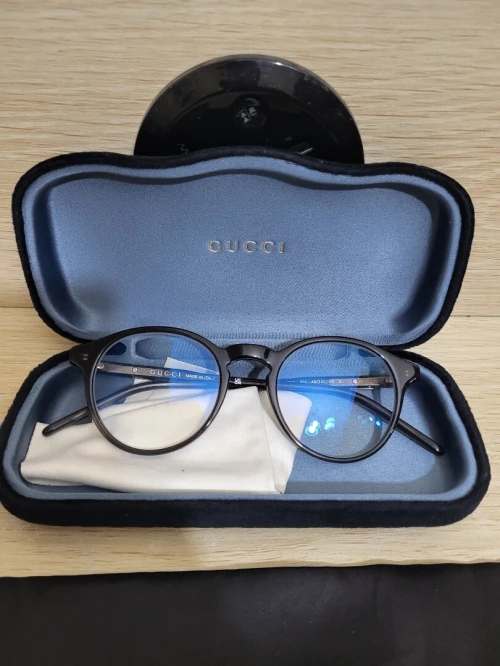 Lunettes de vue Gucci GG1160O - 002 - Marron (Brun transparent brillant)