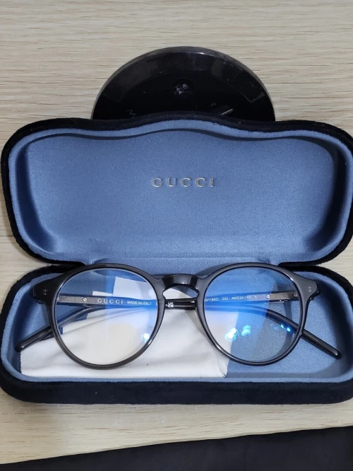 Lunettes de vue Gucci GG1160O - 002 - Marron (Brun transparent brillant)